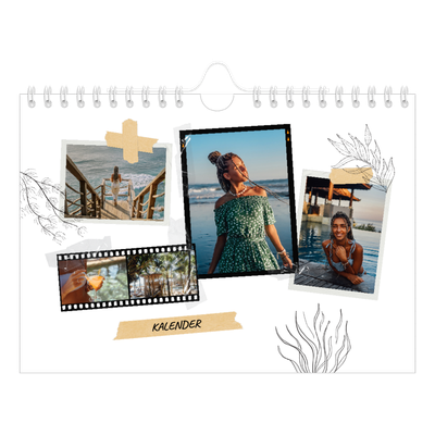 Fotokalender A5 — Scrapbook stil [kalender-forside]