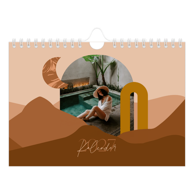 Fotokalender A5 — Nøytrale fjell [kalender-forside]