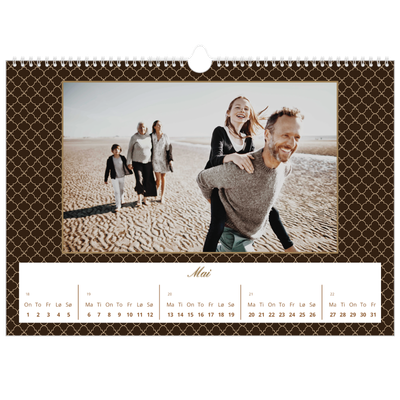 Fotokalender A3 — Geometrisk mønster [kalender-forside]