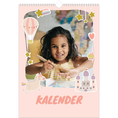 A3 Månedskalender — Magisk regnbue [kalender-forside]