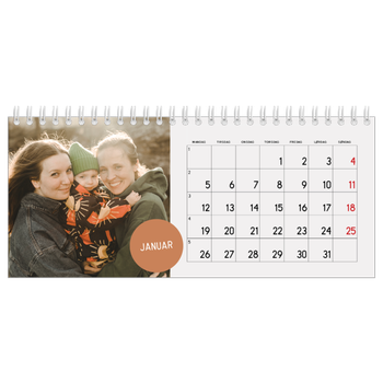 Bordkalender med foto — Fotoklistremerke