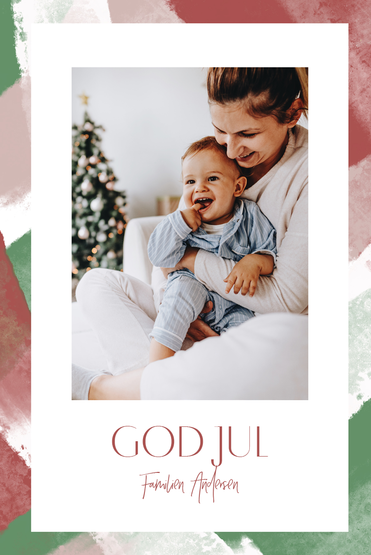 Fotokort — Røff gullramme