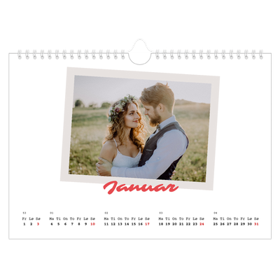 Fotokalender A4 — Signert trykk [Januar]