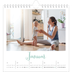 Månedskalender kvadratisk — Hallo verden [Januar]