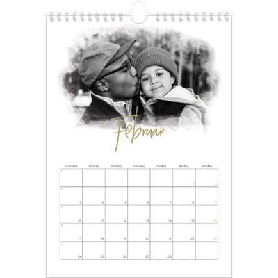 Fotokalender A4 (20 x 30 cm) — Diffuse bilderammer [Februar]