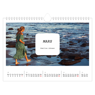 Fotokalender A4 — Den fulle historien [Mars]