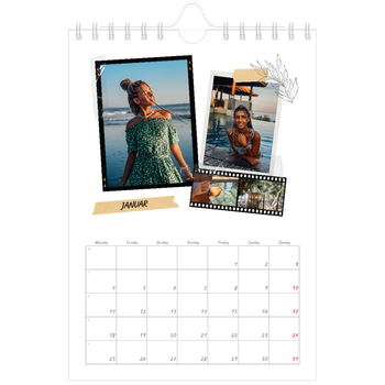 Fotokalender A5 — Scrapbook stil