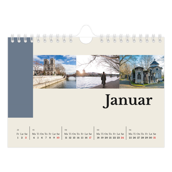 Fotokalender A5 — Verdens severdigheter