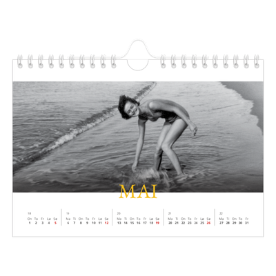 Fotokalender A5 — Historisk stil [kalender-forside]