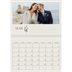 Fotokalender A4 dobbel (30 x 40 cm) — Initialer i blomst [Mars]