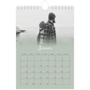 Fotokalender A5 — Grønn gradering