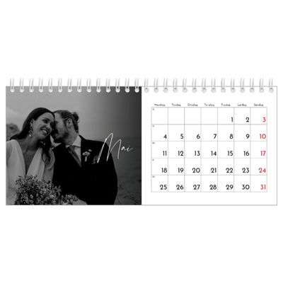 Bordkalendere — Elegant skrift [kalender-forside]