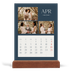 Bordkalender med trestativ - Stående — Skifer & seriffer [April]