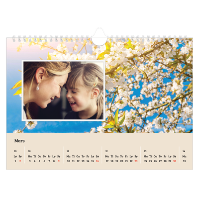 Fotokalender A4 — Fire årstider [Mars]