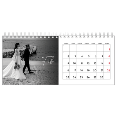 Bordkalendere — Elegant skrift [Februar]