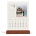Bordkalender med trestativ - Stående — Initialer i blomst [Februar]