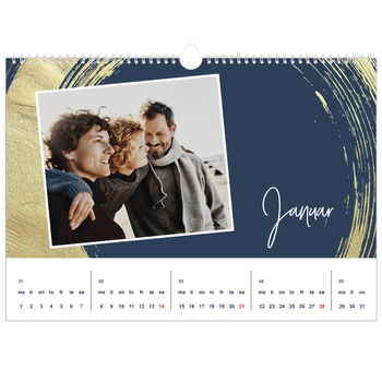 Fotokalender A3 — Gylne penselstrøk