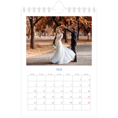 Fotokalender A5 — Klassisk kobolt [Mai]