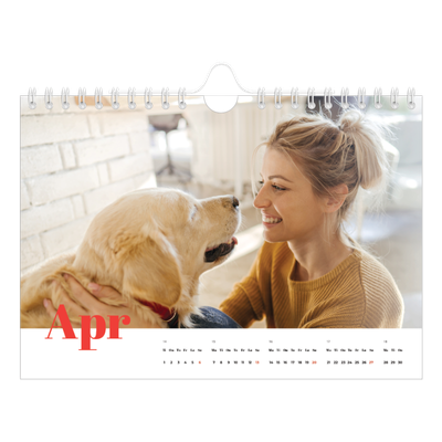 Fotokalender A5 — Et fantastisk år [April]
