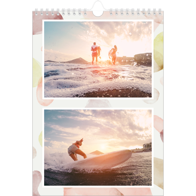 Fotokalender A4 (20 x 30 cm) — Akvarellformer [kalender-forside]