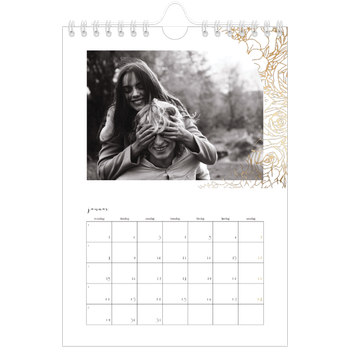 Fotokalender A5 — Gullblomster