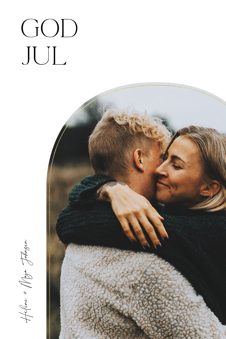 Fotokort — Jul med bue