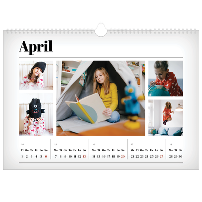 Fotokalender A3 — Avisstil [April]