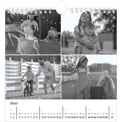 Månedskalender kvadratisk — Bilder i fokus [Mars]