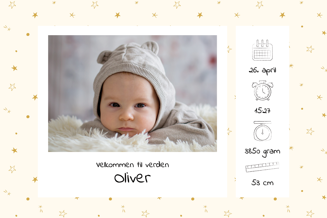 Invitasjoner — Vår lille stjerne