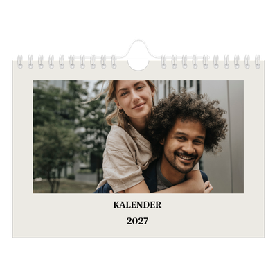 Fotokalender A5 — Simpelt og moderne [kalender-forside]