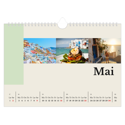 Fotokalender A4 — Verdens severdigheter [Mai]