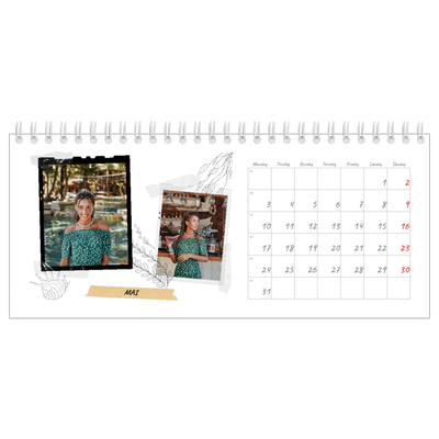 Bordkalendere — Scrapbook stil [Mai]