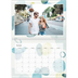 Fotokalender A4 dobbel (30 x 40 cm) — Akvarellformer [Januar]
