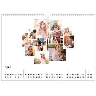 Fotokalender A3 — Collage shapes [April]