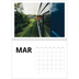 Fotokalender A4 dobbel (30 x 40 cm) — Hvit kalender [Mars]