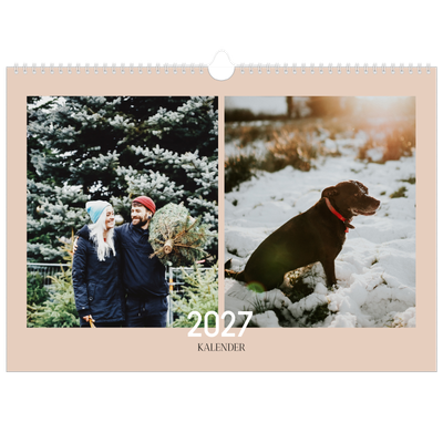 Fotokalender A3 — Overlappende tekst [kalender-forside]