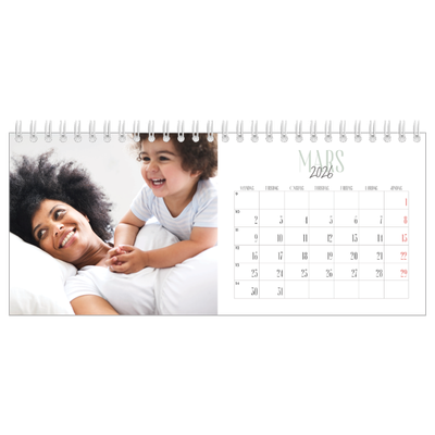 Bordkalendere — Flere fonter [Mars]