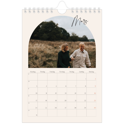 Fotokalender A5 — Buet bilderamme [Mars]