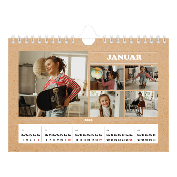 Fotokalender A5 — Magasinstil