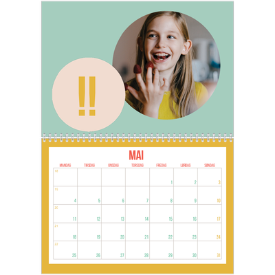 Fotokalender A4 dobbel (30 x 40 cm) — Lyst og vakkert [kalender-forside]