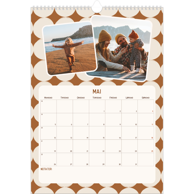 A3 Månedskalender — Retro mønstre [kalender-forside]