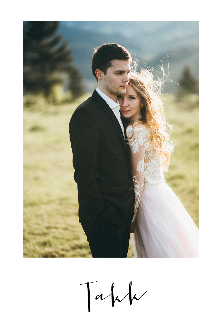 Takkekort — Svart og hvit