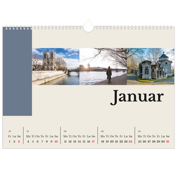 Fotokalender A3 — Verdens severdigheter