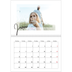 Fotokalender A4 dobbel (30 x 40 cm) — Transparente rammer [Januar]