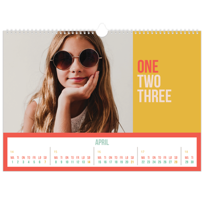 Fotokalender A3 — Lyst og vakkert [April]