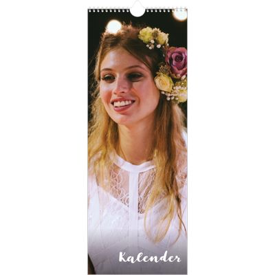 Fotokalender smal  — Håndskrift på bildet [kalender-forside]
