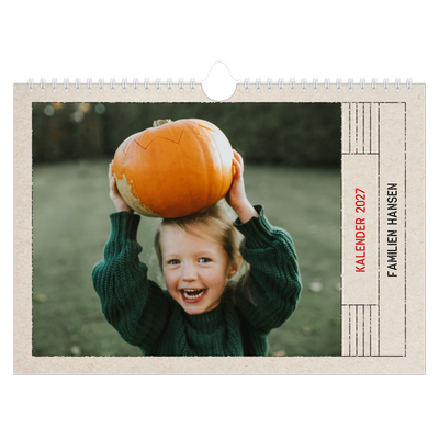 Fotokalender A4 — Stempeleffekt [kalender-forside]