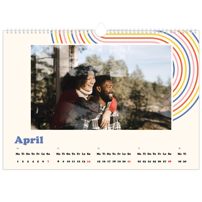 Fotokalender A3 — Retro striper [April]