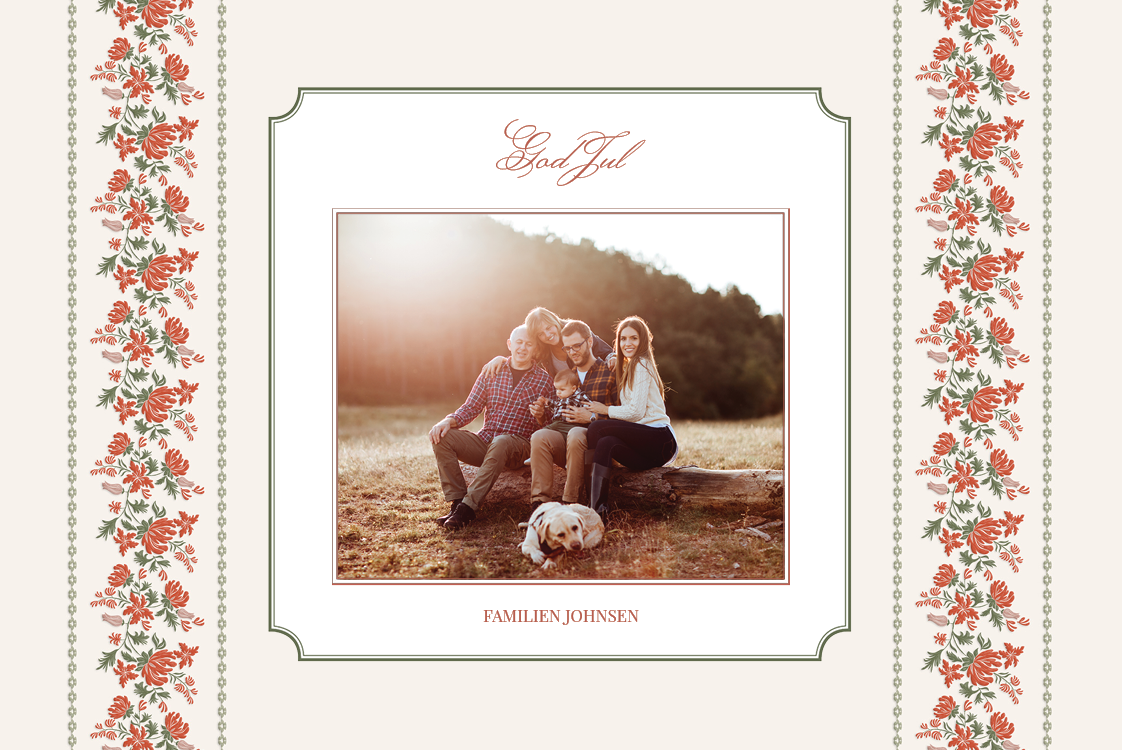 Fotokort — Julekrans