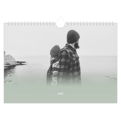 Fotokalender A4 — Grønn gradering [kalender-forside]
